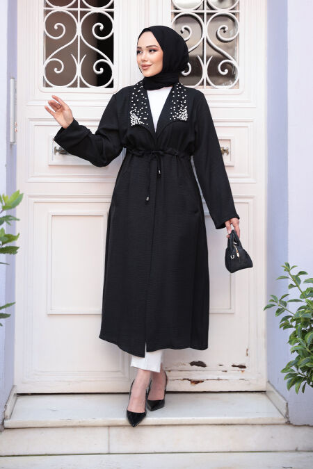 Modest Black Coat 6714S - NEVA STYLE