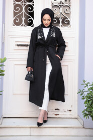 Modest Black Coat 6714S - 2