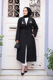 Modest Black Coat 6714S - 3