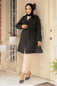 Modest Black Coat 72131S - 1