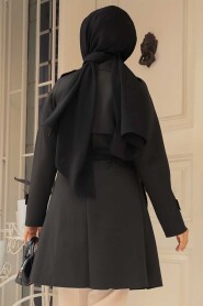 Modest Black Coat 72131S - 3