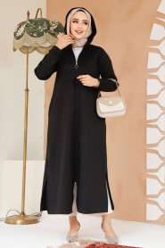 Modest Black Coat 72231S - 3