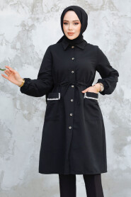 Modest Black Coat 91781S - 2