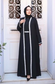 Modest Black Dress Dual Suit 76852S - 2