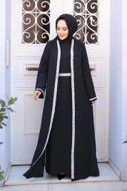 Modest Black Dress Dual Suit 76852S - 1