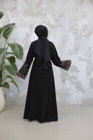 Modest Black Dual Abaya Suit 29126S - 3