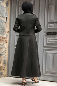 Modest Black Dual Skirt Suit 12371S - 3