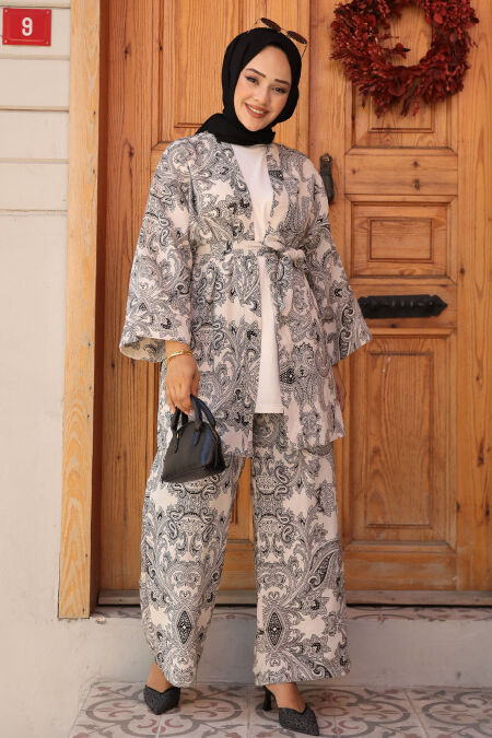 Modest Black Dual Suit 12122S - NEVA STYLE