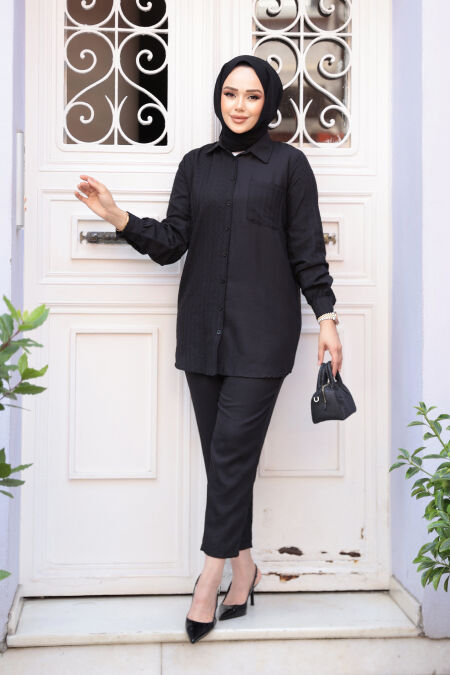 Modest Black Dual Suit 12191S - NEVA STYLE