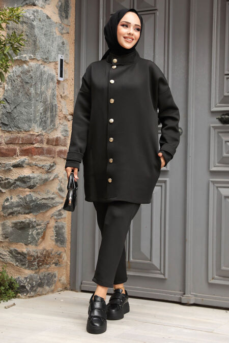 Modest Black Dual Suit 12391S - NEVA STYLE