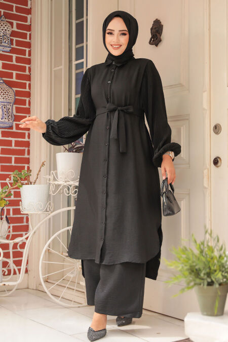 Modest Black Dual Suit 12581S - NEVA STYLE