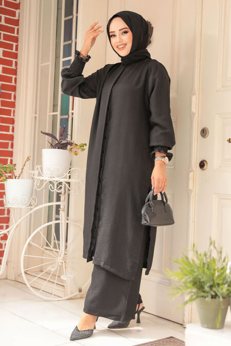Modest Black Dual Suit 12591S - NEVA STYLE