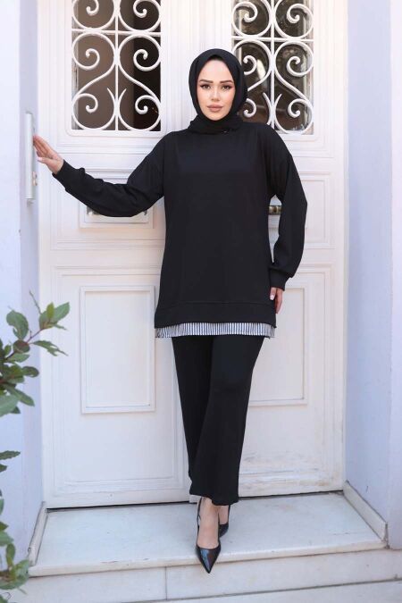 Modest Black Dual Suit 17412S - NEVA STYLE