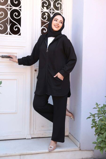Modest Black Dual Suit 17461S - NEVA STYLE