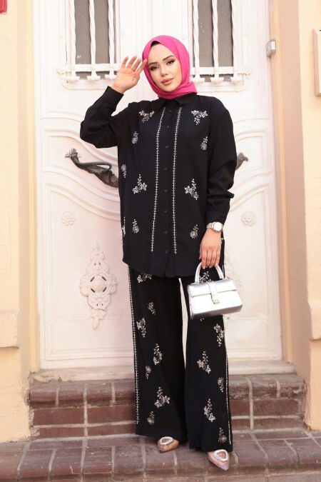 Modest Black Dual Suit 19030S - NEVA STYLE