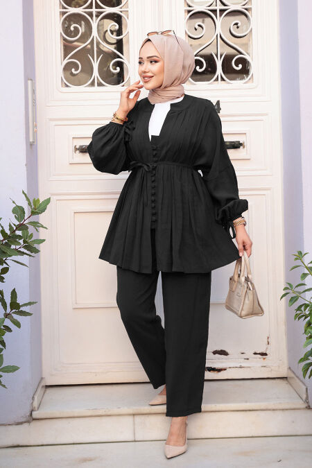 Modest Black Dual Suit 19031S - NEVA STYLE