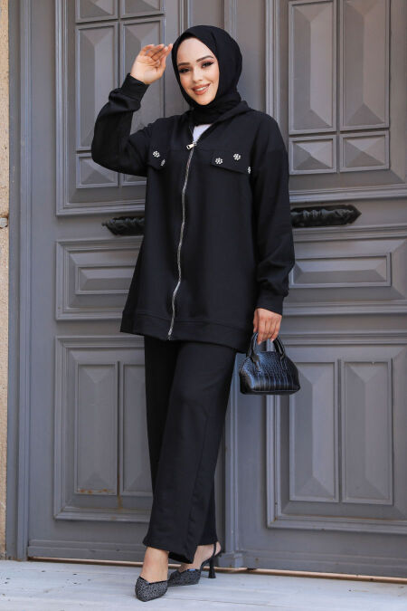 Modest Black Dual Suit 20121S - NEVA STYLE