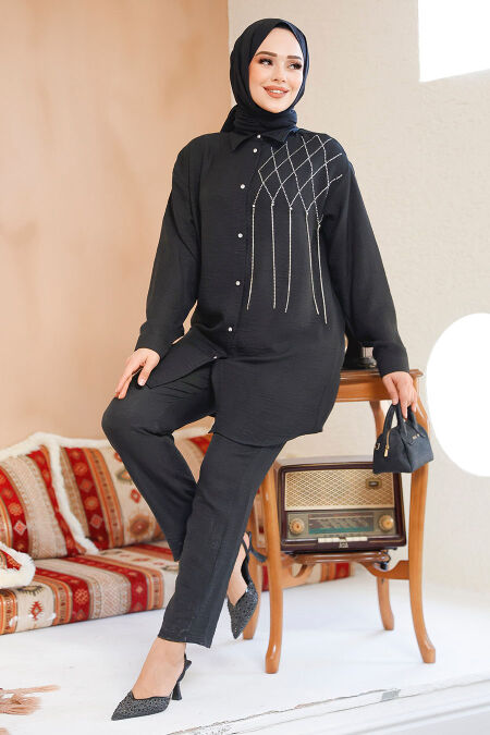 Modest Black Dual Suit 28131S - NEVA STYLE