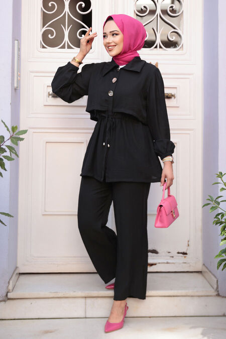 Modest Black Dual Suit 40391S - NEVA STYLE