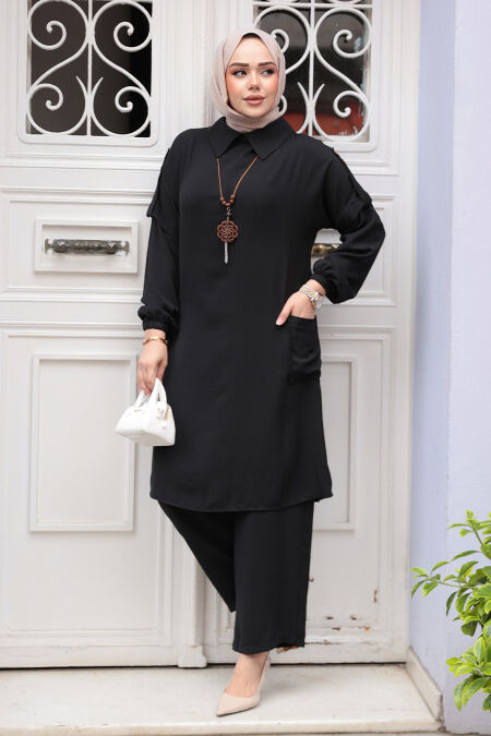 Modest Black Dual Suit 52631S - NEVA STYLE