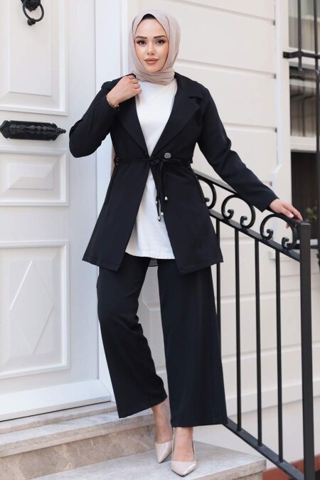Modest Black Dual Suit 62221S - NEVA STYLE