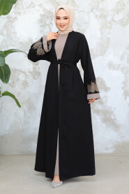 Modest Black Dual Suit Abaya 29128S - 3