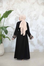 Modest Black Dual Suit Abaya 29128S - 4