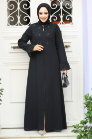 Modest Black Dubai Abaya 520090S 