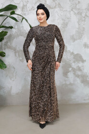 Modest Black Evening Long Dress 50341S - 2