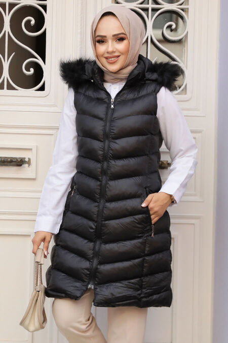 Modest Black İnflatable Vest 80171S - NEVA STYLE