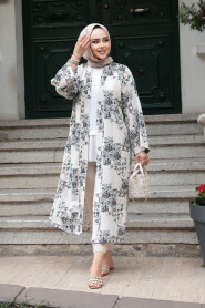 Modest Black Kimono 32121S - 2
