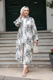 Modest Black Kimono 32121S - 3