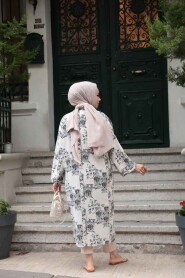 Modest Black Kimono 32121S - 4