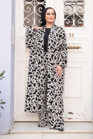 Modest Black Kimono Dual Suit 12881S - 2