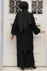 Modest Black Knitwear Dual Suit 50631S - 3