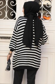 Modest Black Knitwear Top 65902S - 3
