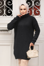 Modest Black Knitwear Tunic 20223S - 2