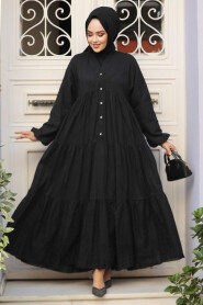 Modest Black Long Dress 10002S 