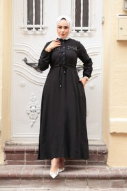 Modest Black Long Dress 17131S - 2