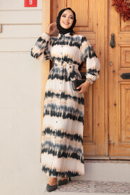 Modest Black Long Dress 23551S - 1