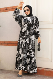 Modest Black Long Dress 23582S - 2