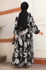 Modest Black Long Dress 23582S - 3