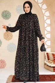 Modest Black Long Dress 23602S - 2