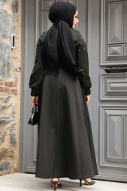 Modest Black Long Dress 23631S - 3