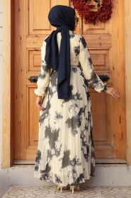 Modest Black Long Dress 34461S - 3