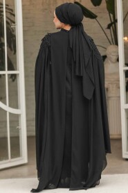 Modest Black Long Evening Dress 4624S - 4
