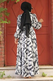 Modest Black Maxi Dress 23423S - 3