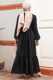 Modest Black Maxi Dress 6731S - 3
