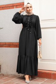 Modest Black Maxi Dress 6731S - 2