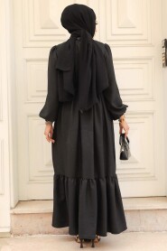 Modest Black Maxi Dress 6731S - 3